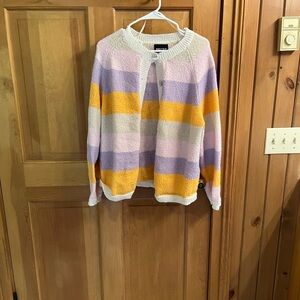 Colorful Striped Women's Cardigan